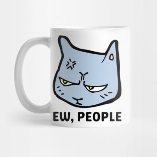 Ew People Cat Gift For Introvert Mug